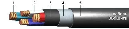 Кабель ВБбШнгз 3х4